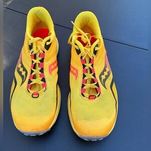 Saucony Peregrine 12 Trail Runner Shoes Yellow Size 11.5
